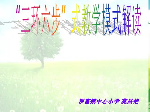 “三环六步”式教学模式解读PPT课件