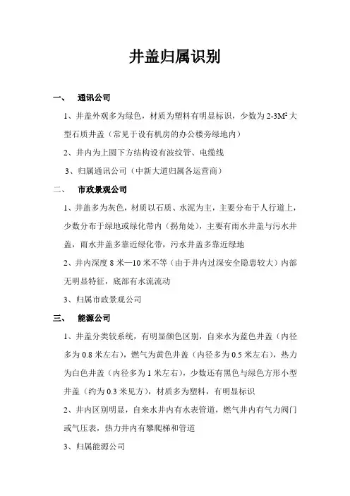 井盖归属识别