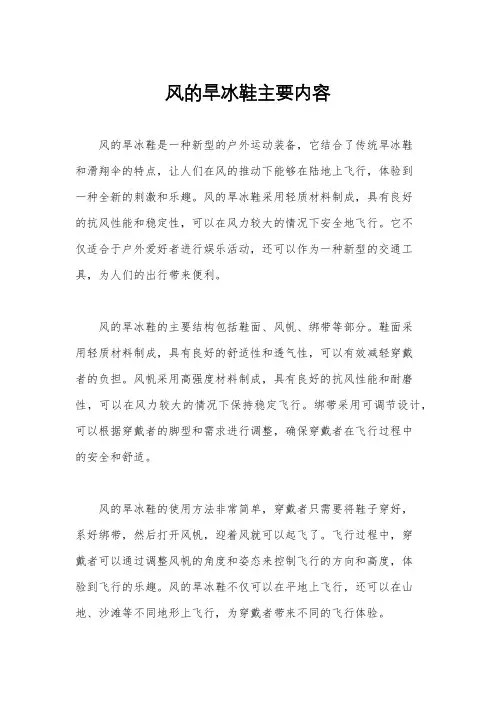 风的旱冰鞋主要内容