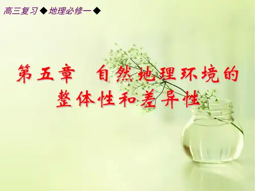 自然地理环境的整体性和差异性PPT教学课件