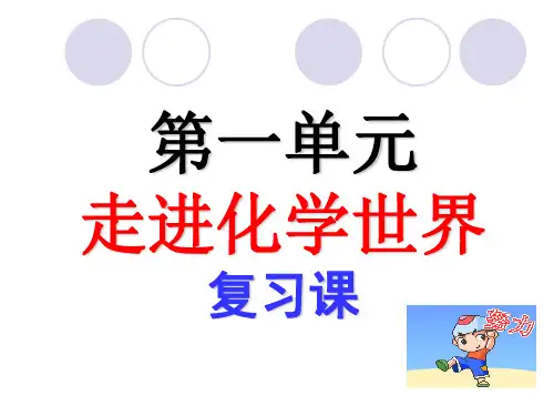 人教版《走进化学世界》优秀课件1