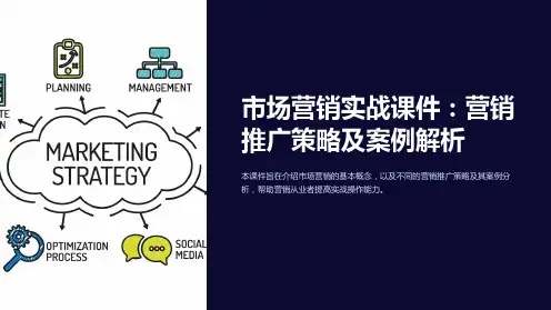 《市场营销实战课件：营销推广策略及案例解析》