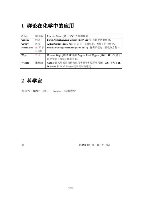 群论 群论的发展史