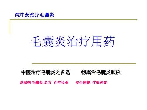 治疗毛囊炎用药