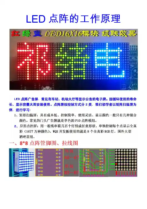 LED点阵工作原理与焊接教程