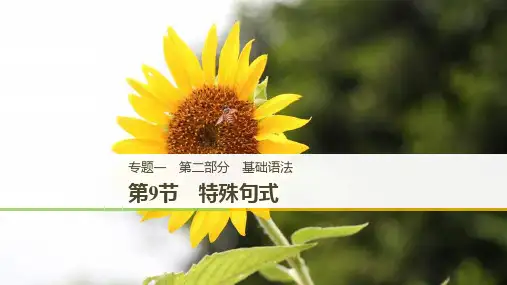 2019年高考英语通用版二轮增分策略实用ppt课件：专题一第二部分基础语法第9节