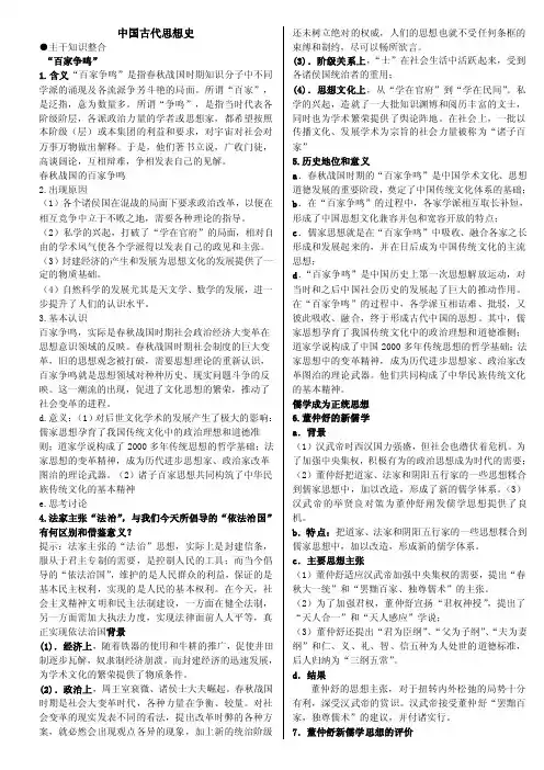 中国古代思想史