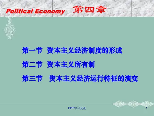 马克思主义政治经济学第四章PPT