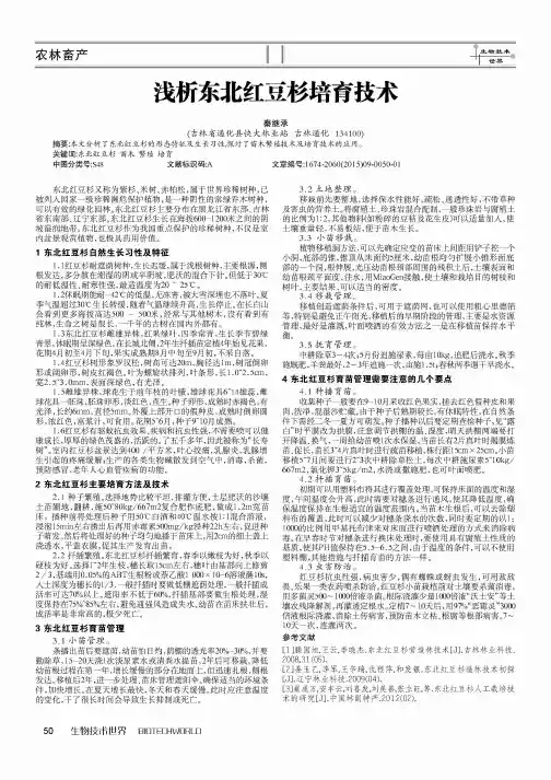 浅析东北红豆杉培育技术