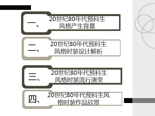 服装风格第1820世纪80年代预科生风格ppt课件