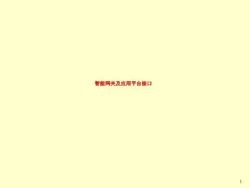 智能网关及应用平台接口