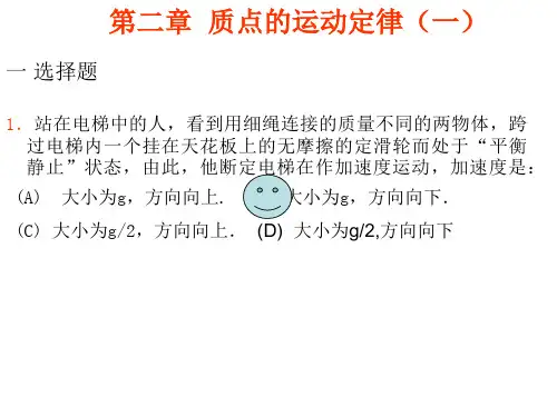大学物理习题册及解答(第二版)第二章 质点的运动定律