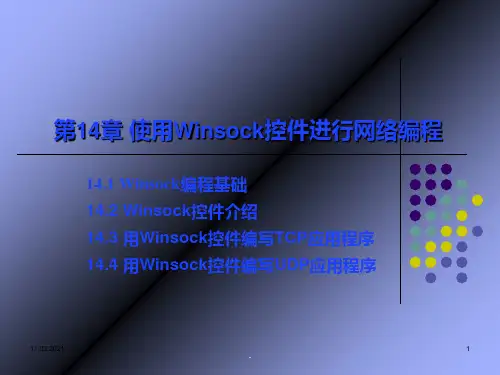 使用Winsock控件进行网络编程(VB)PPT课件