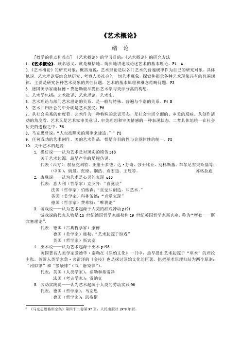 《艺术概论》课件(2011艺设)