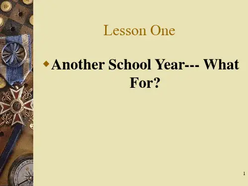 lesson-1-Another-school-Year--What-For优秀课件