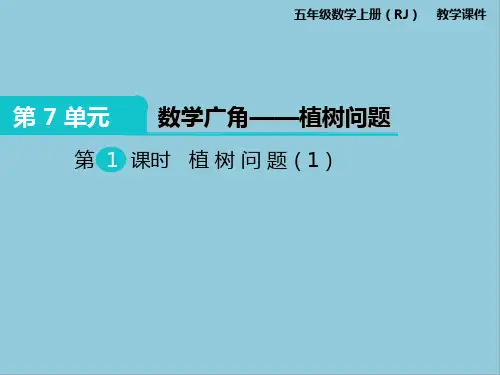 部编版五年级上册数学第七单元课件PPT