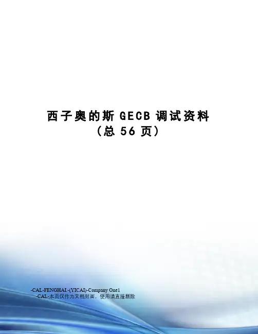 西子奥的斯GECB调试资料