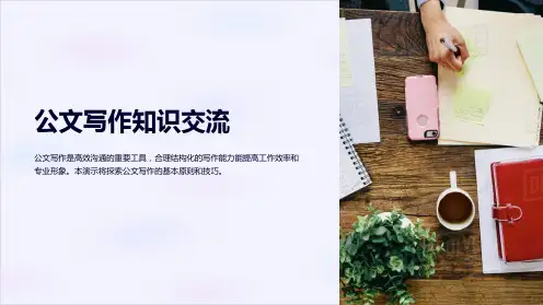 公文写作知识交流