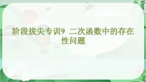 2025年冀教版九年级下册数学期末复习阶段拔尖专训9 二次函数中的存在性问题