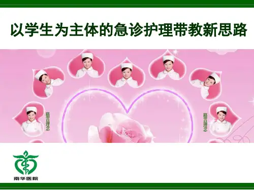 急诊护理带教新思维  ppt课件