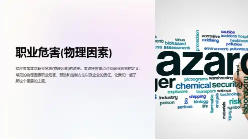 职业危害(物理因素)