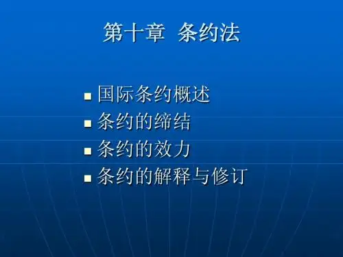 国际法课件10章