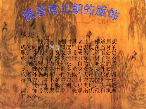 魏晋南北朝的服饰ppt