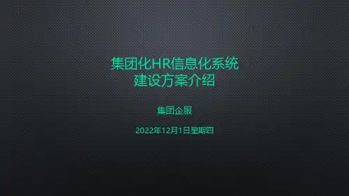 HR数字化建设解决方案【20221201】
