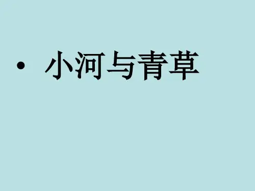 苏教版语文一年级上册：课文13 小河与青草 课件(共13张PPT)
