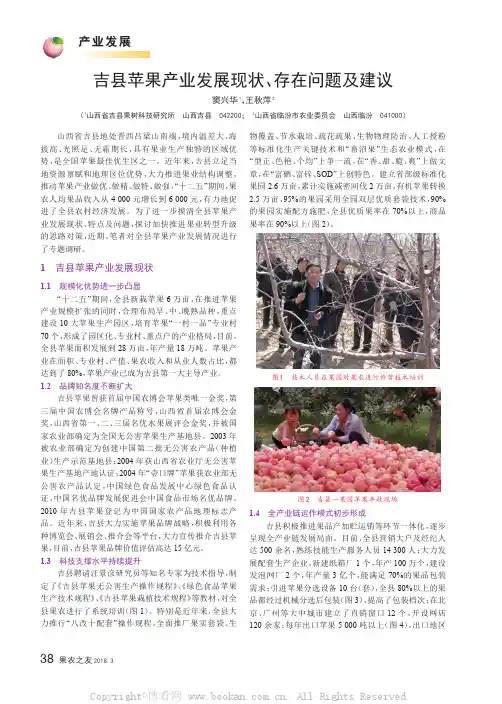 吉县苹果产业发展现状、存在问题及建议