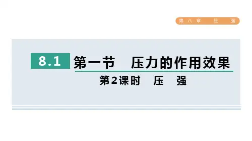 8.1 压力的作用效果-第2课时 