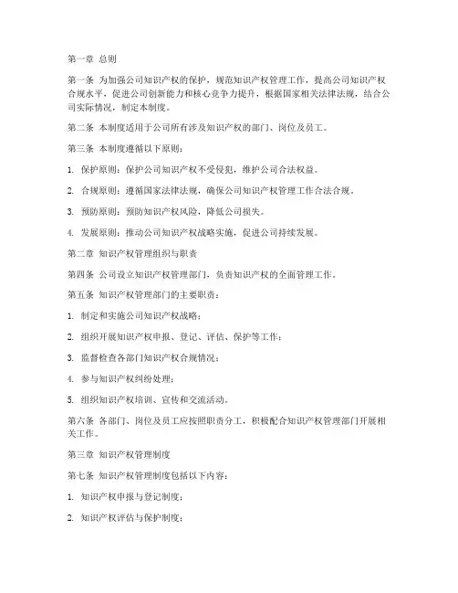 公司知识产权合规管理制度