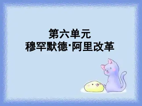 人教版历史选修1《穆罕默德·阿里改革》ppt
