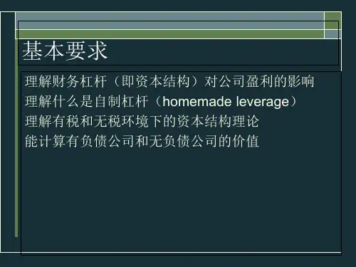 财务杠杆与资本结构培训课件bsoz.pptx