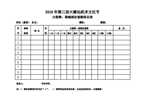2018年第三届大潮汕武术文化节