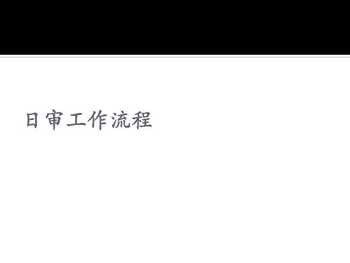 日审工作流程