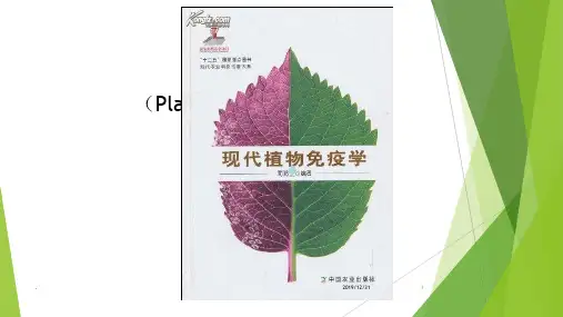 植物免疫(植物抗病机制)PPT课件
