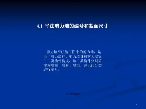 剪力墙平法施工图识读