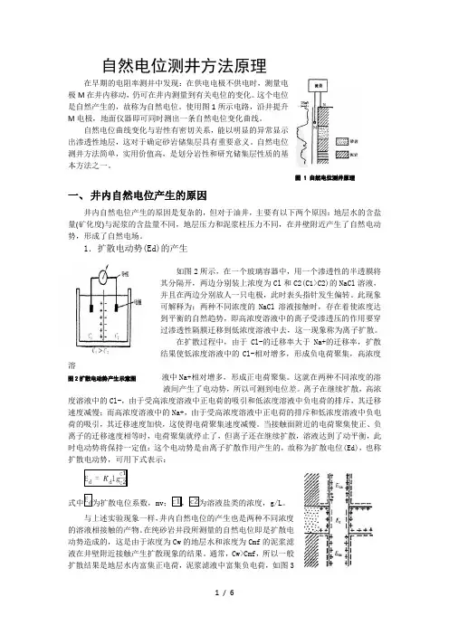 自然电位附自然伽马