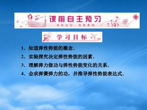 高中物理75探究弹性势能的表达式同步课件新人教必修2.ppt