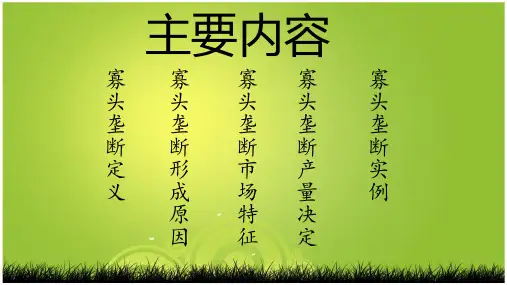 寡头垄断案例分析课件