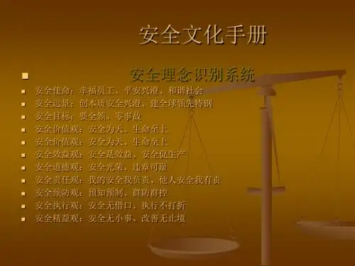 安全文化手册
