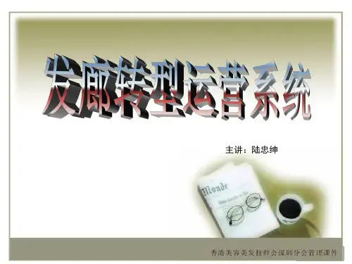 发廊转型运营系统培训PPT