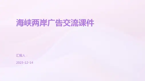 海峡两岸广告交流课件
