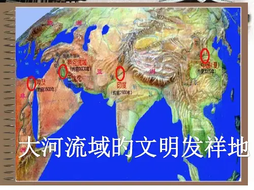 大河流域的文明发祥地