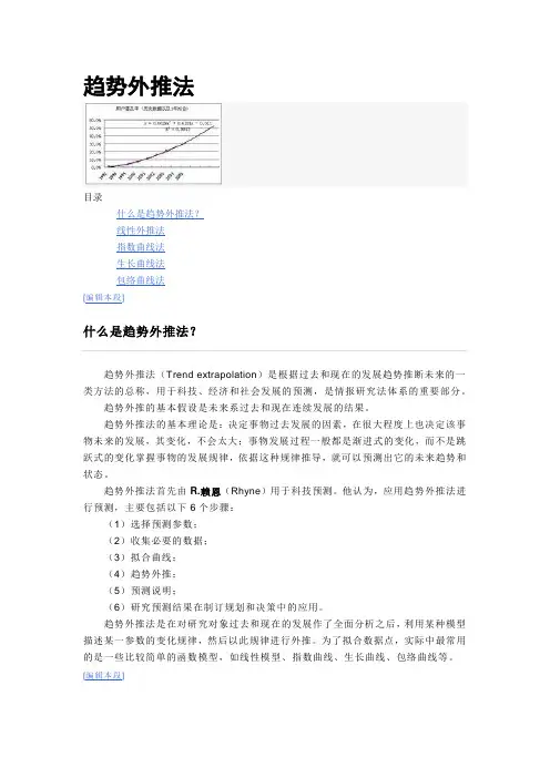 趋势外推法