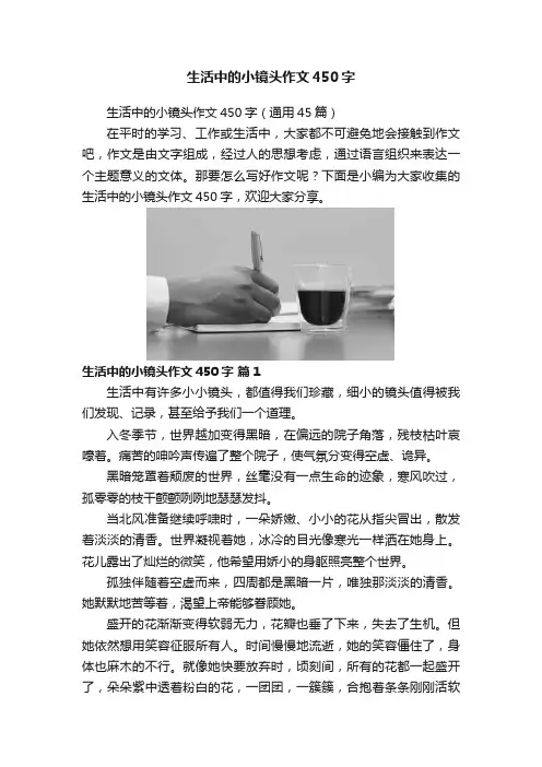 生活中的小镜头作文450字