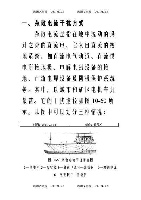 杂散电流的腐蚀及防护之欧阳术创编
