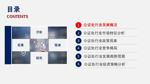 公证处行业分析报告ppt课件
