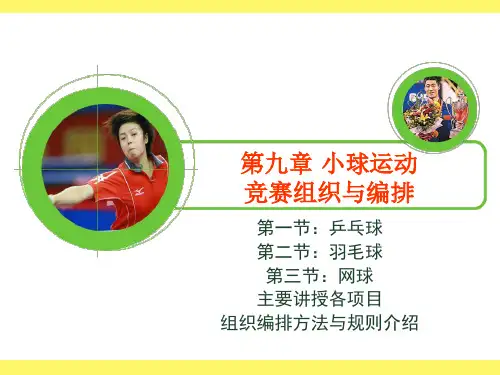 体育竞赛组织与编排(9章)